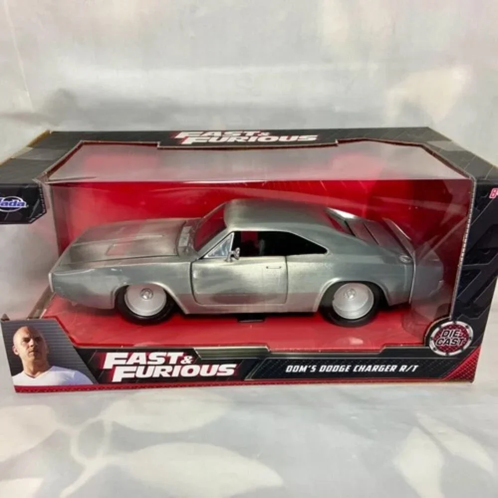 Fast & Furious Dom's Dodge‎ Charger R/T Silver Jada Die-cast 1:24 Model NIP 2022